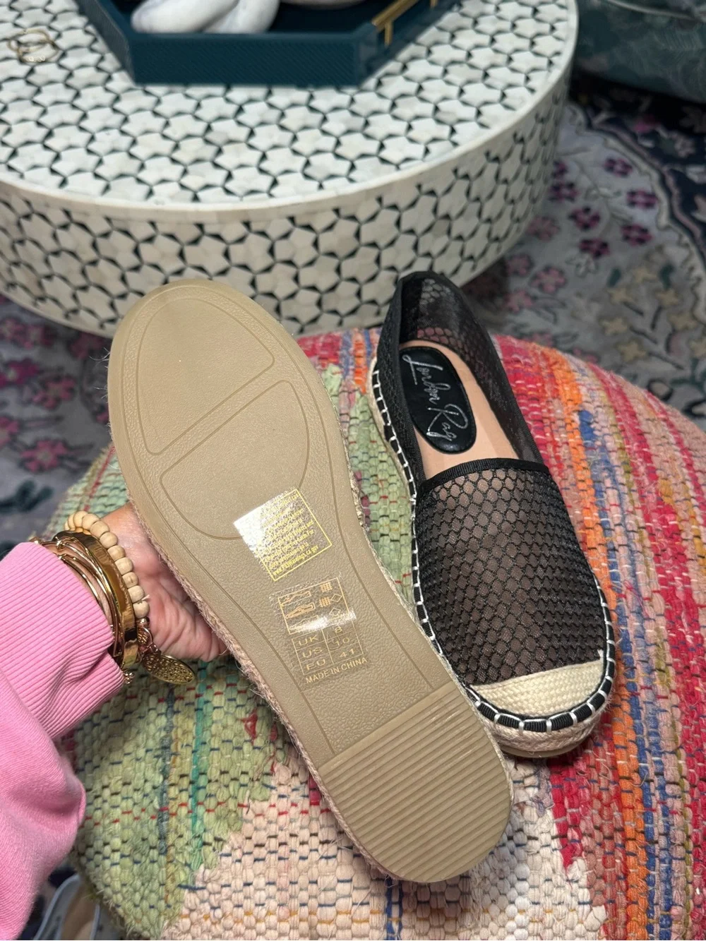 ▪️▪️Black Mesh Espadrille Flats ▪️▪️